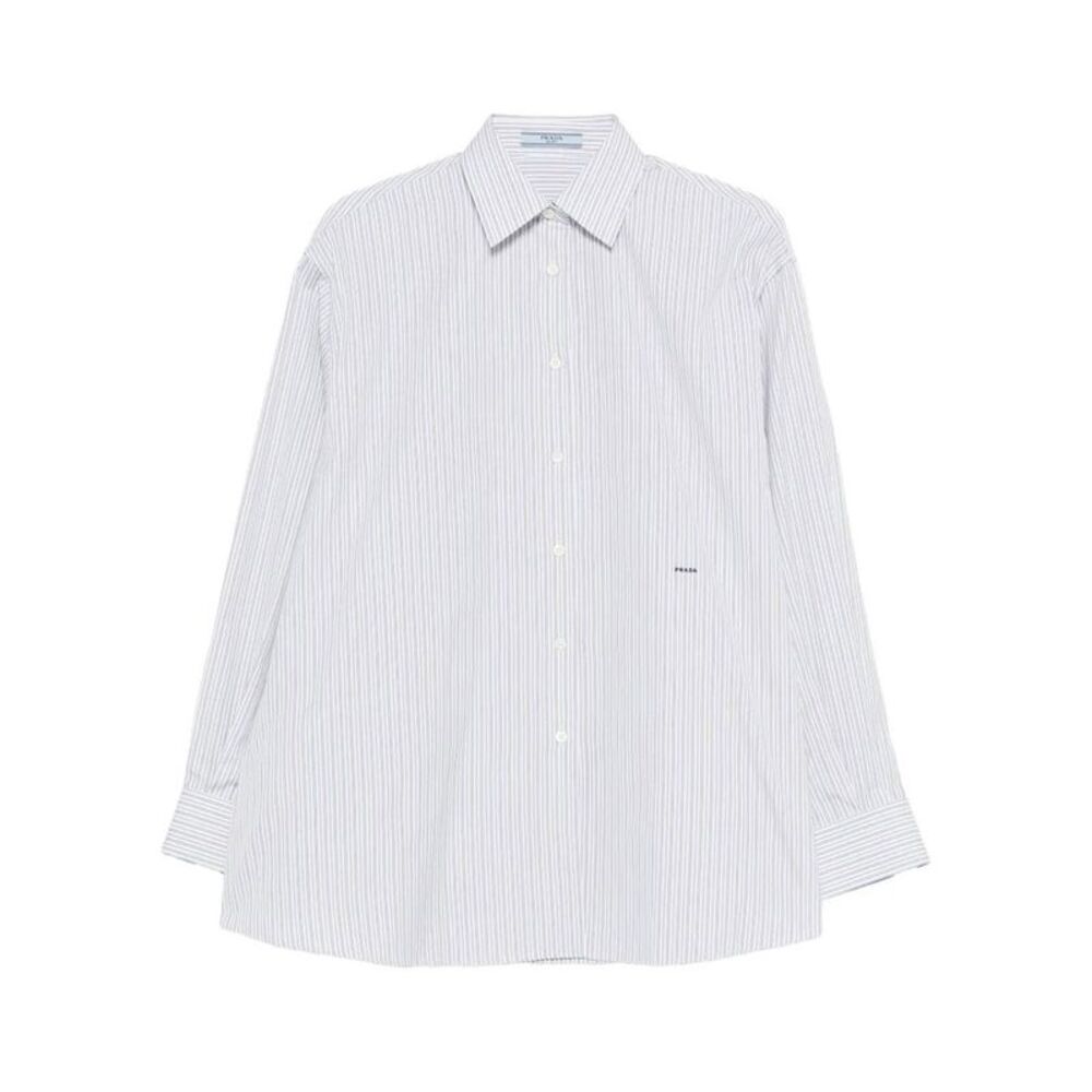 Double-Stripe Cotton Poplin Shirt Women